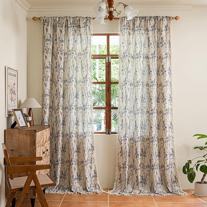 ENJOYBRIDAL Floral 96 Inch Curtains - Image 4