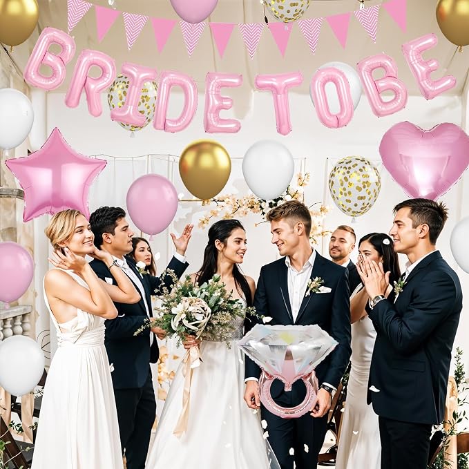 Pink and Gold Bachelorette Party Decorations - Image 7