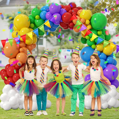 164pcs Colorful Balloon Arch Kit Red Purple Yellow Blue Green Balloons | - Image 5