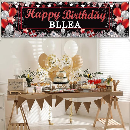 Lonfliness Personalized Birthday Banner Happy Birthday Party Decorations Custom - Image 7