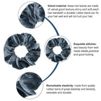 Whaline 12Pcs Blue Gray Theme Hair Scrunchies Velvet Elastics Scrunchy Bobbles Soft Hair Bands Hair Ties Hair Accessories for Girls, Women