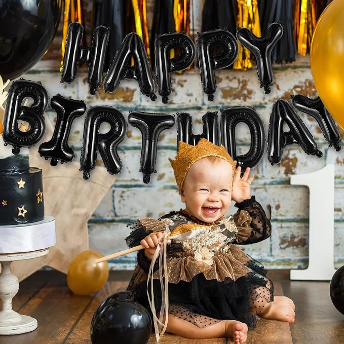 Happy Birthday Balloons Banner, Foil Balloon Personalized Name Letters Balloons - Image 7