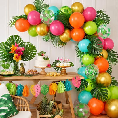 Tropical Balloons, for Summer Tropical Pool Birthday Party Decorations - Image 4