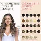 GOO GOO Tape in Hair Extensions Human Hair, 2/6/18 Balayage Brown to Dirty Blonde, 18inch 50g 20pcs, Thick Ends Straight Seamless, Invisible