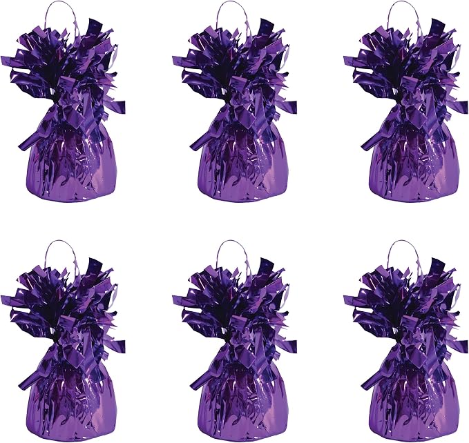 Beistle Metallic Wrapped Balloon Weight – 6 Pack, Party Decoration Accessories by Beistle