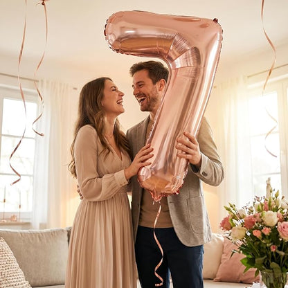 YPSelected 32 Inch Large Foil Helium Number Balloon Birthday Wedding Party 0-9 - Image 3