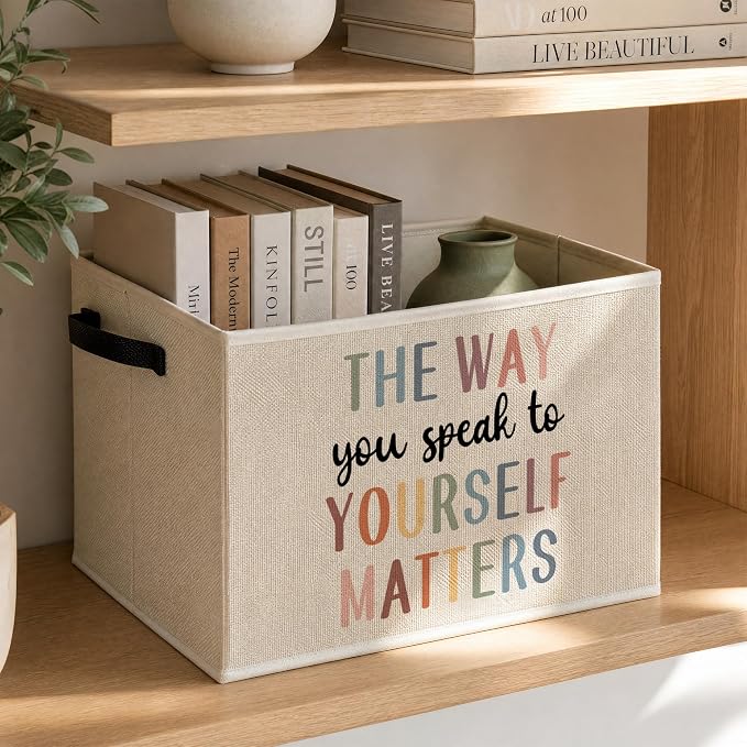 Inspirational Mental Health Classroom Storage Basket - Image 3