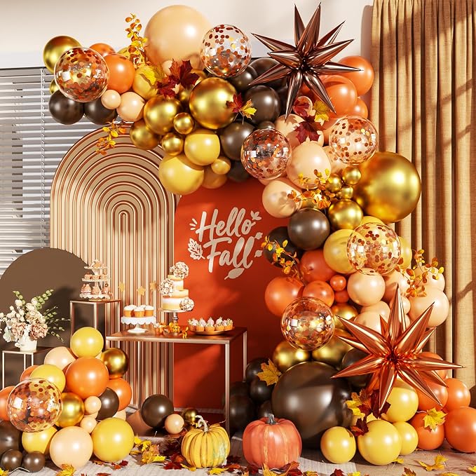 Fall Balloon Arch Kit by LANGASQUE