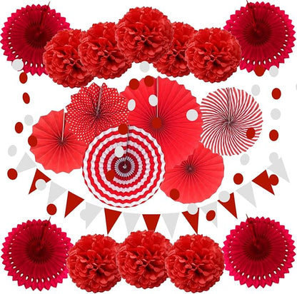 Party Decoration, Garlands String and Triangle Bunting Flags by ZERODECO