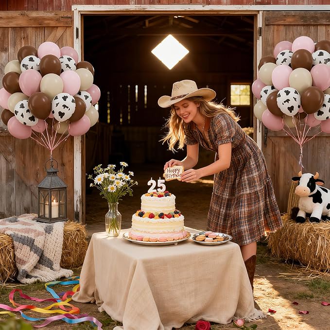 60pcs Cow Print Balloons 12inch - Image 5