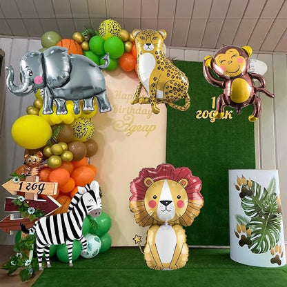 Jungle Safari Animals Balloons, Jungle Safari Theme Birthday Party Decorations - Image 7