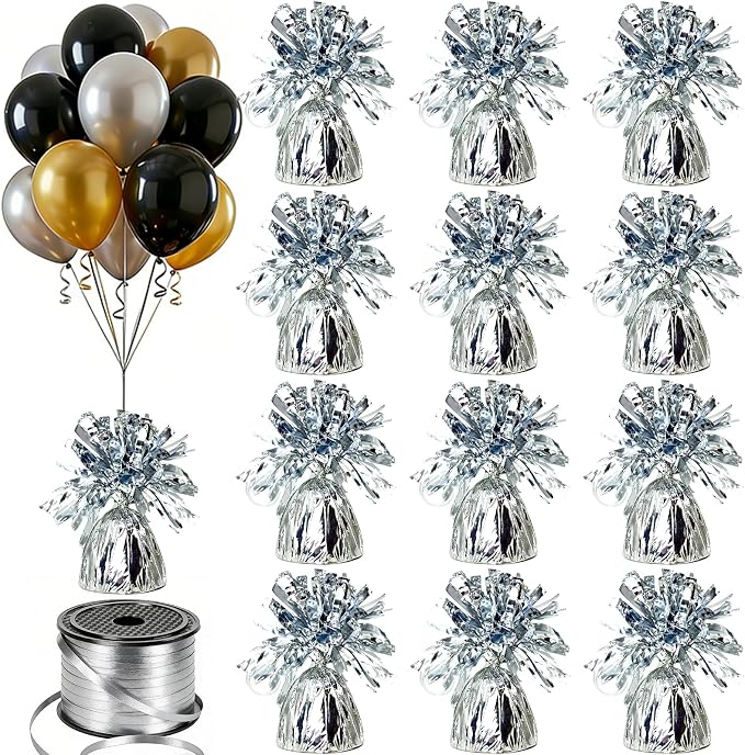 FUBININA 12 Pcs Balloon Weight Metallic Anchor by FUBININA