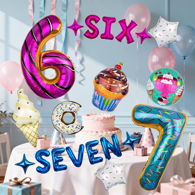 6 7 Birthday Decorations, 6 7 Balloons - Image 4