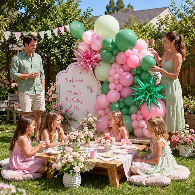 Pink and Green Balloon Arch Garland Kit - Image 6