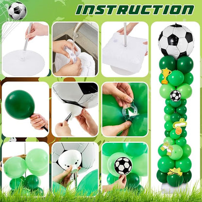 Gejoy 2 Sets Soccer Balloon Column Stand Kit 6.5 ft Adjustable Stands Tower Kit - Image 5