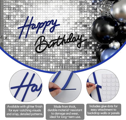 TONIFUL Happy Birthday Sign for Backdrop - Image 2