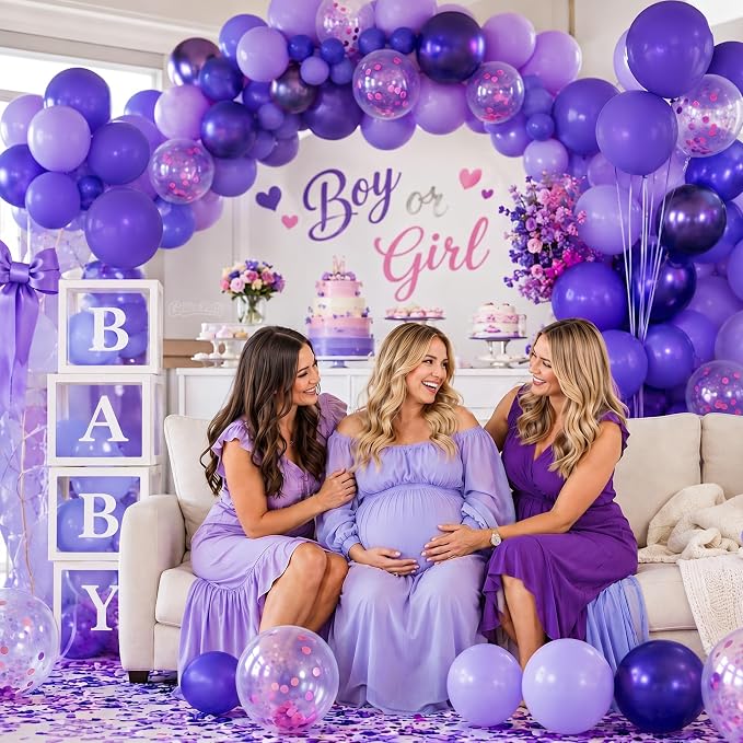 Purple Balloons, Anniversary, Graduation, Wedding Party Decorations - Image 8