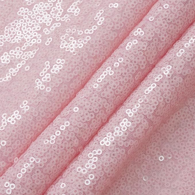 Eternal Beauty Pink 3mm Sequin Backdrop 6x6 Ft - Image 8