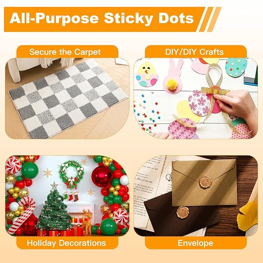 Sticky Dots Double Sided, Easy Release, Water Resistant, No Trace - Image 4