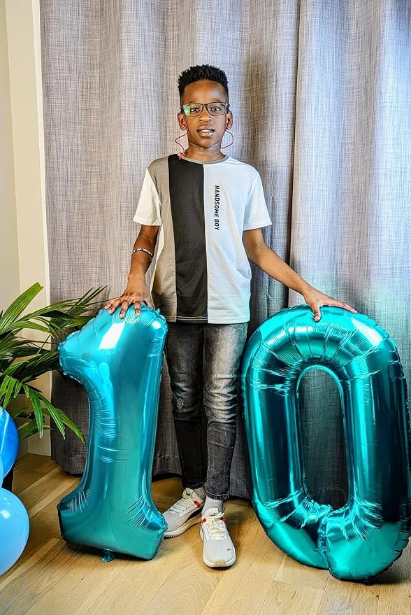 Light Blue Number 9 Balloon 40 Inch - Image 8