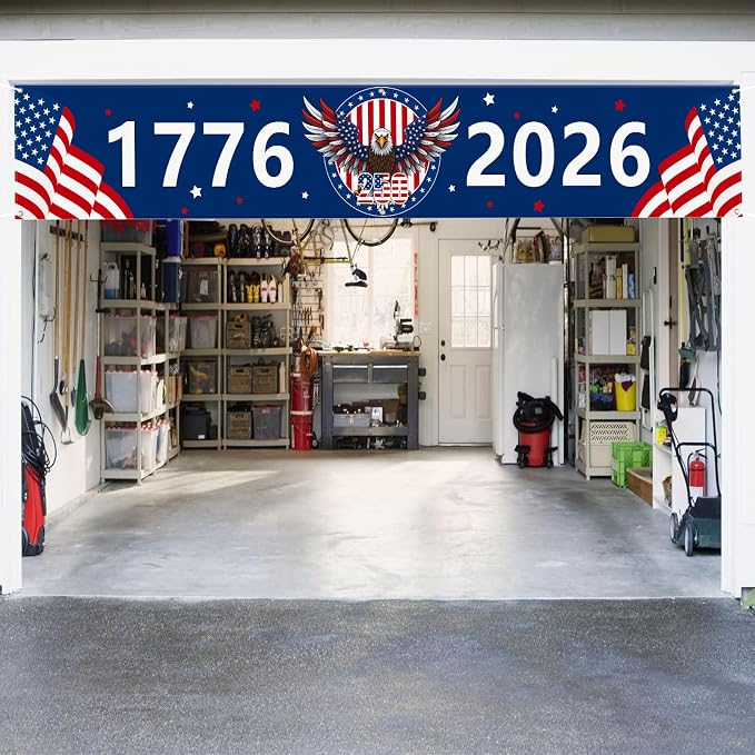 Large 250th Anniversary Banner 120" x 20" 1776-2026 250 Years Birthday America - Image 6