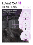LUVME HAIR 7x6 HD Lace All-Day Comfort Wig with Bangs 200% Density Hair PartingMax Lace Wigs Loose Body Wave Lace Front Wigs Human Hair Pre Cut Plucked Lace Frontal Glueless 28 Inches