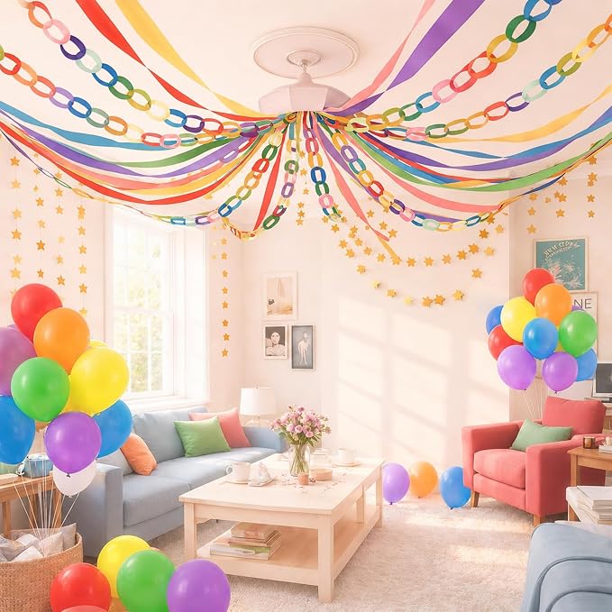 Rainbow Birthday Decorations Kit - Image 6