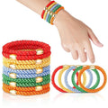 Hair Ties No Damage - 10PCS Ponytail Holders - Elastic Hair Ties for Thick Hair - Braided Hair Bands for Women Girls's Hair - Neon