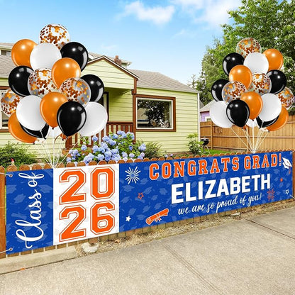 Graduation Congratulations Banner Decorations, 2026 Personalized Graduation - Image 4