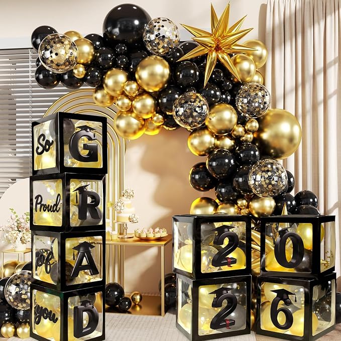 2026 Graduation Balloon Boxes Decorations, So Pround of You Decorations - Image 4