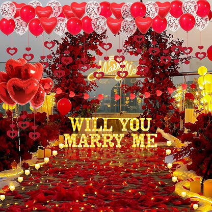 Will You Marry Me Light Up Letters Proposal Decorations - Image 6