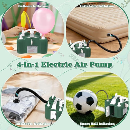 AXHJ Electric Balloon Pump, Portable Electric Air Balloon Pump Dual Nozzle Air - Image 4