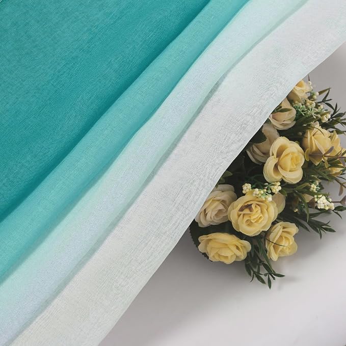 DWCN Ombre Short Sheer Curtains - Image 4
