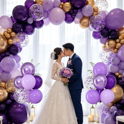 Purple Balloons Stand for Table Centerpieces Stand Kit 4 Sets - Image 7