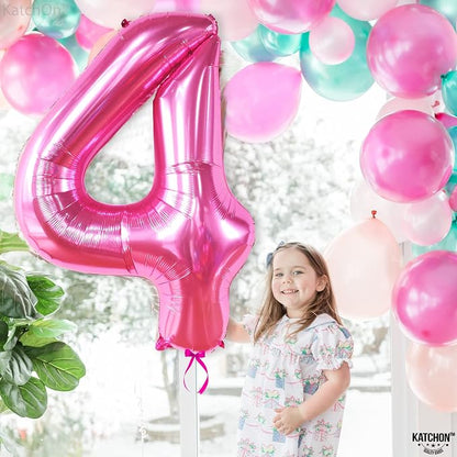 KatchOn Hot Pink 4 Balloon Number - Image 5