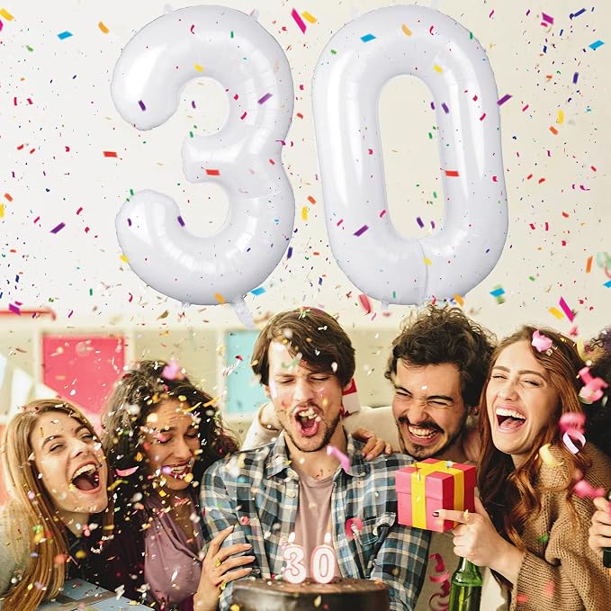 30 Number Balloons Large Foil Number Balloon Big 40 Inch - Image 3