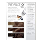 Clairol Nice'n Easy Perfect 10 Permanent Hair Dye, 6 Light Brown Hair Color, Pack of 2