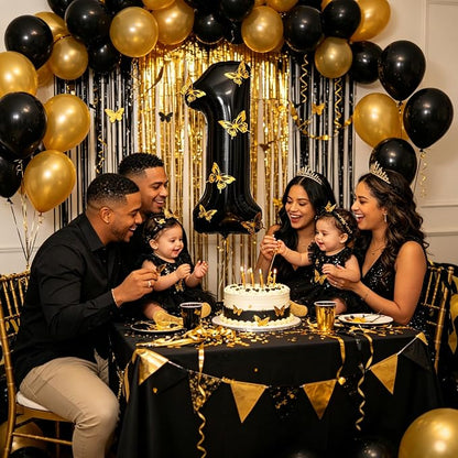 40 Inch Black Number 1 Balloon - Image 3