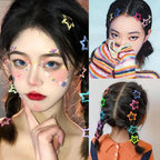 Star Hair Clips Snap Hair Barrettes Non Slip Star Hair Accessories Multiple Colors Metal Hair Clips for Girls Women -30 PCS 1.18"