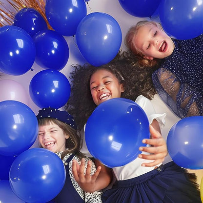 Blue Balloons Blue Party Decorations 100 Pack 12 inch Round Royal Blue Balloons - Image 7