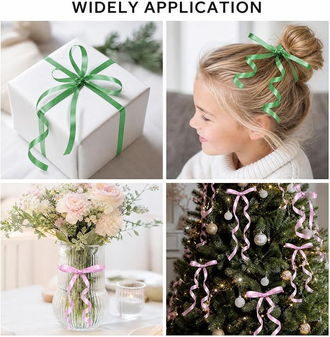 TONIFUL 500 Yards Pink and Green Curling Ribbon Balloon String | Balloon - Image 5