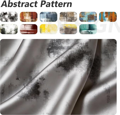 Asuexpect Abstract Curtains 2 Panels Abstract Rust Curtain Room Darkening - Image 9