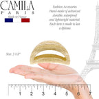 Camila Paris CP3191 French Hair Clip for Women and Girls - Thick, Long, Curly, Wavy Hair - Durable Styling Big Claw Clip - Strong Hold, No Slip Grip - Made in France