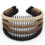 Plastic Headbands for Women,Non Slip Hair Bands for women's hair,headband with teeth Suitable Spa,Yoga,Sports and Daily Use (Pack of 4)
