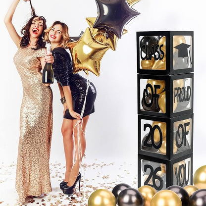 Graduation Decorations 2026, PROUD OF YOU, Class of 2026 and 130pcs Black and - Image 5