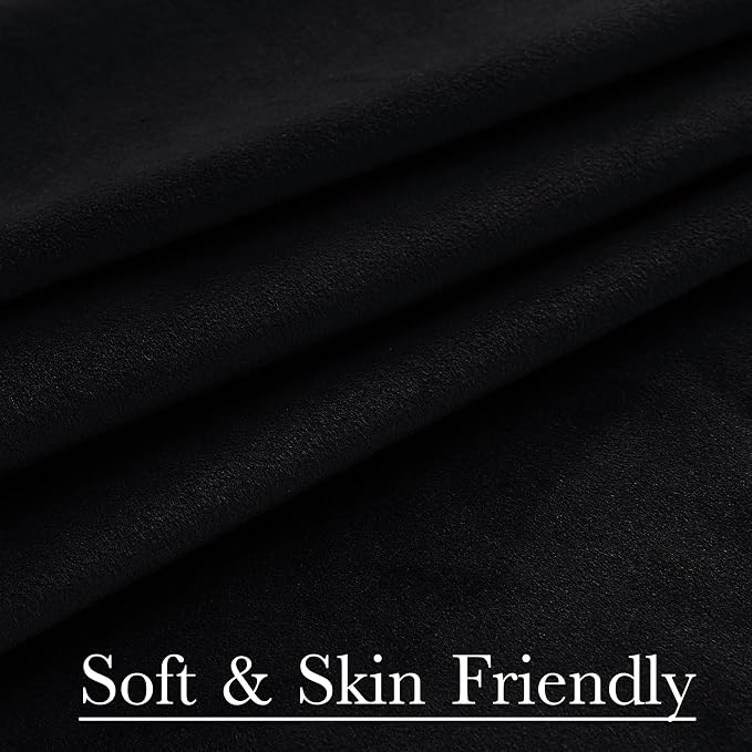 Extra Long Black Velvet Curtains - Image 5