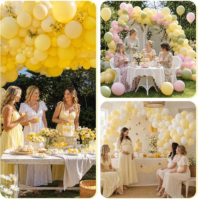 Pastel Yellow Balloons - Image 8