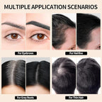 Root Cover Up Powder Hairline Powder for Women Root Touch Up Hair Color for Bald Spots, Eyebrows, Beard Line, Light-Blonde Hair Fibers for Thinning Hair Shadow Cover Up 2 Pack (Black)