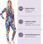 Rocky Thermal Underwear Women Long Johns Womens Thermals Top Bottom Set Fleece Lined Under Wear Clothes Base Layer Thermals