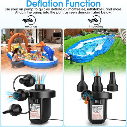 Electric Air Pump for Inflatable, Portable Air Mattress Pump, Quick Fill - Image 3
